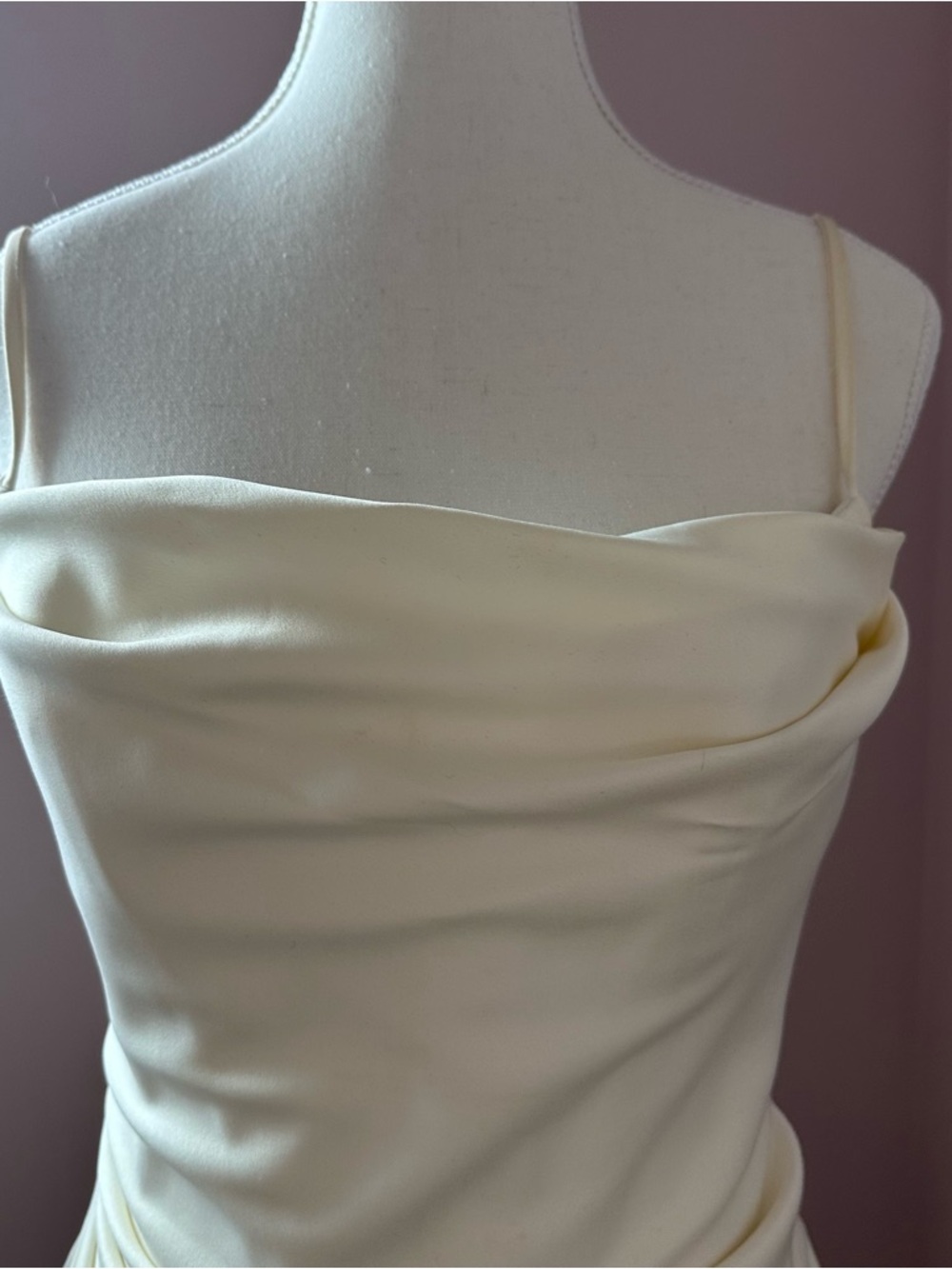 House of CB Anja Dress - Ivory Satin Corset Dress - Picture 5 of 9